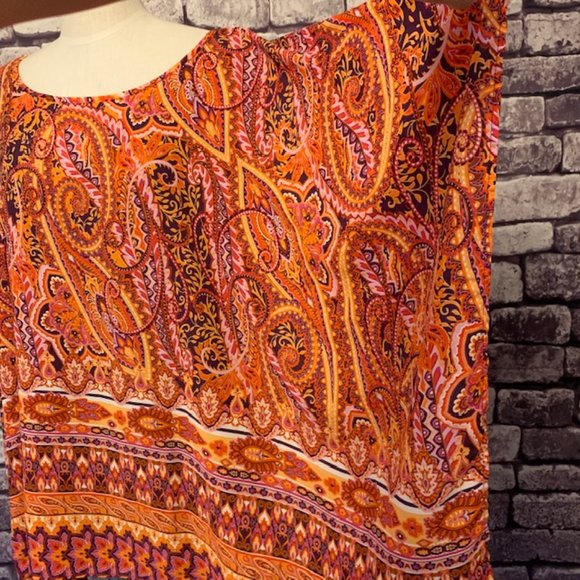 Como Black NWT Multi Color Ponch Size 1X - Picture 4 of 8